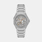 Women Automatic Silver Dial Analog Stainless Steel Watch AX4618