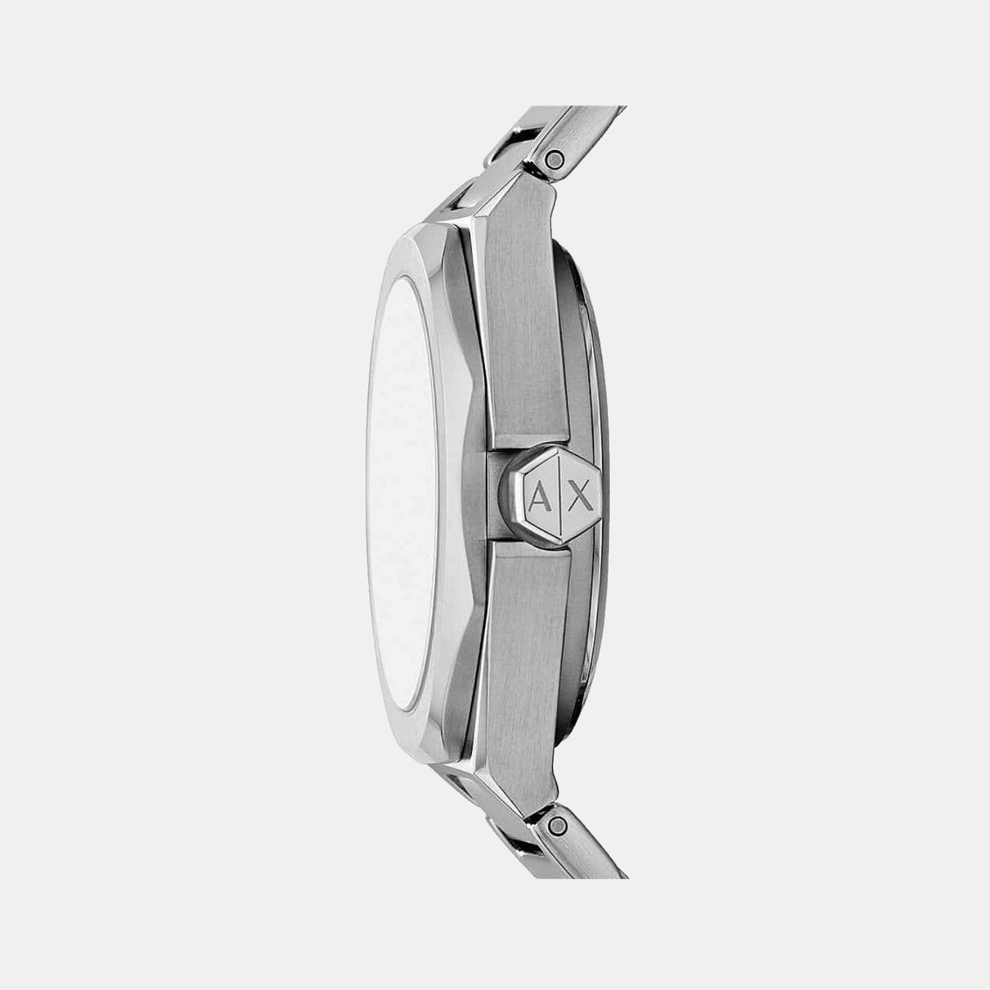 Women Automatic Silver Dial Analog Stainless Steel Watch AX4618