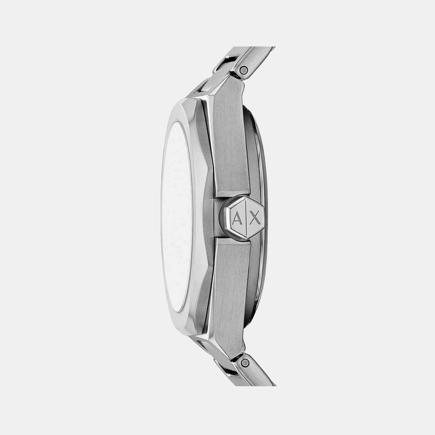 Women Automatic Silver Dial Analog Stainless Steel Watch AX4618