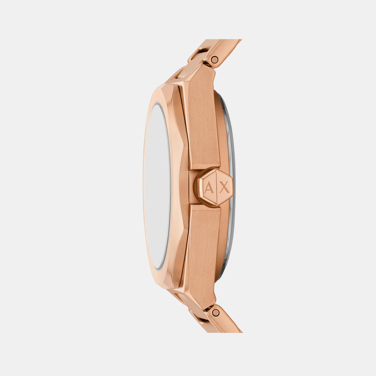 Women Automatic Rose Gold Dial Analog Stainless Steel Watch AX4619