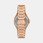 Women Automatic Transparent Dial Analog Stainless Steel Watch AX4619