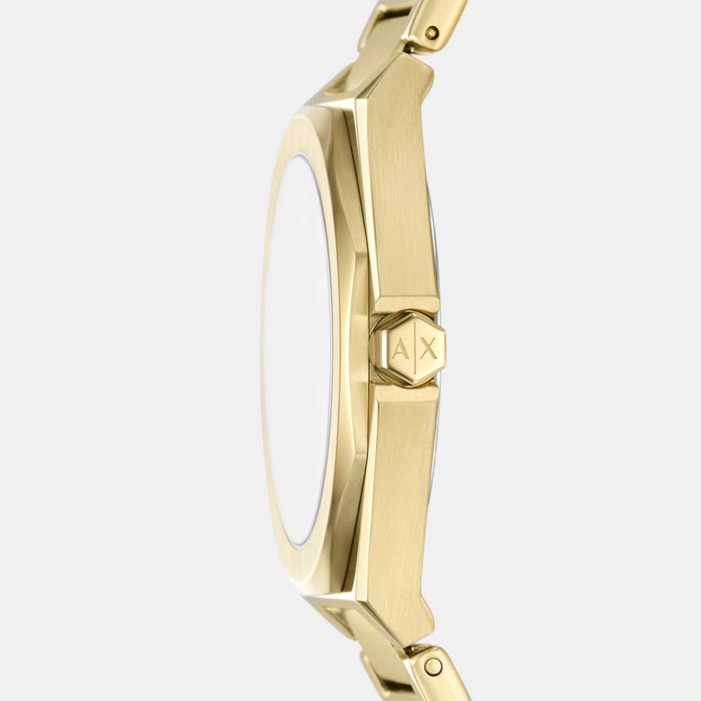 Women Quartz Blue Dial Analog Stainless Steel Watch AX4620