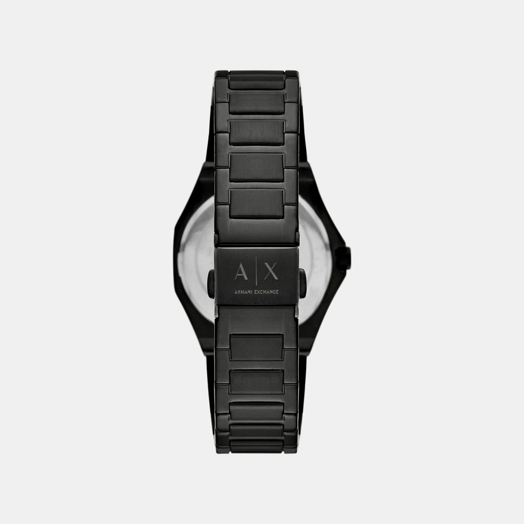 Women Quartz Black Dial Analog Stainless Steel Watch AX4621