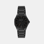 Women Quartz Black Dial Analog Stainless Steel Watch AX4621
