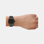 Women Quartz Black Dial Analog Stainless Steel Watch AX4621
