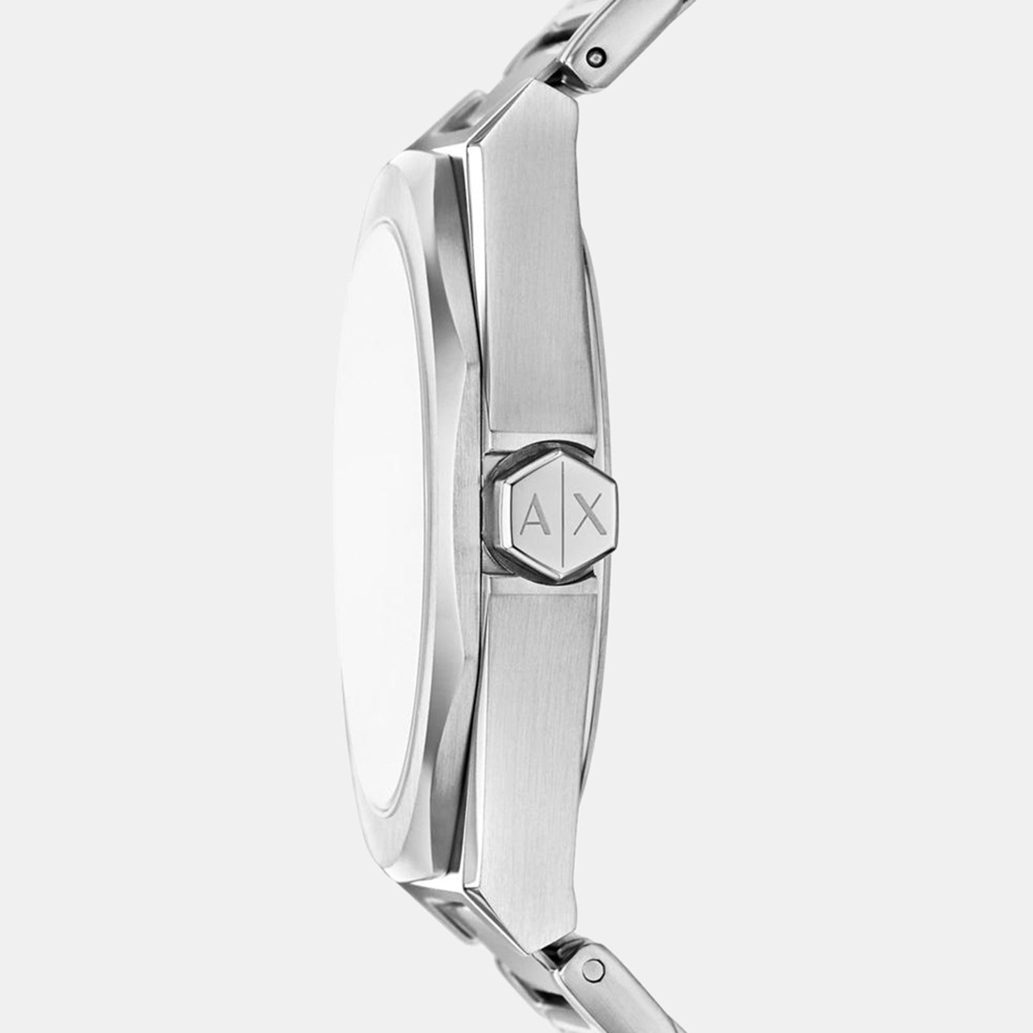 Women Quartz Silver Dial Chronograph Stainless Steel Watch AX4622