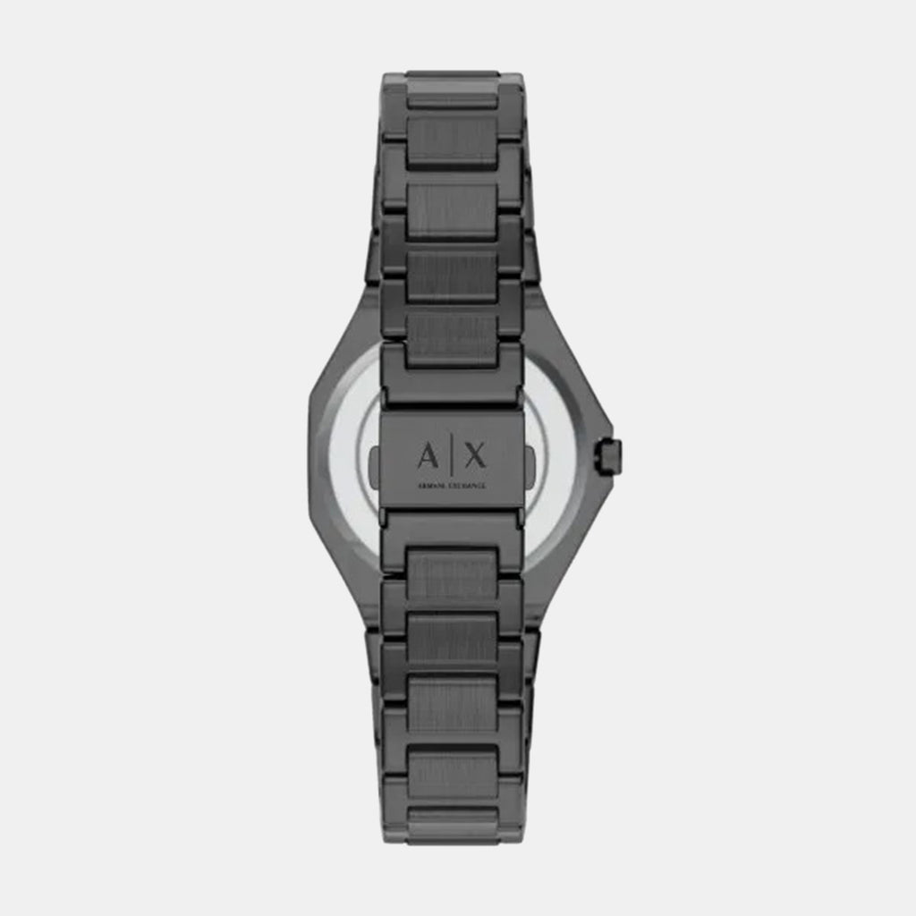Women Quartz Grey Dial Analog Stainless Steel Watch AX4625