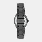 Women Quartz Grey Dial Analog Stainless Steel Watch AX4625