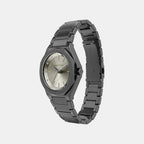 Women Quartz Grey Dial Analog Stainless Steel Watch AX4625