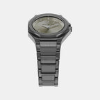 Women Quartz Grey Dial Analog Stainless Steel Watch AX4625