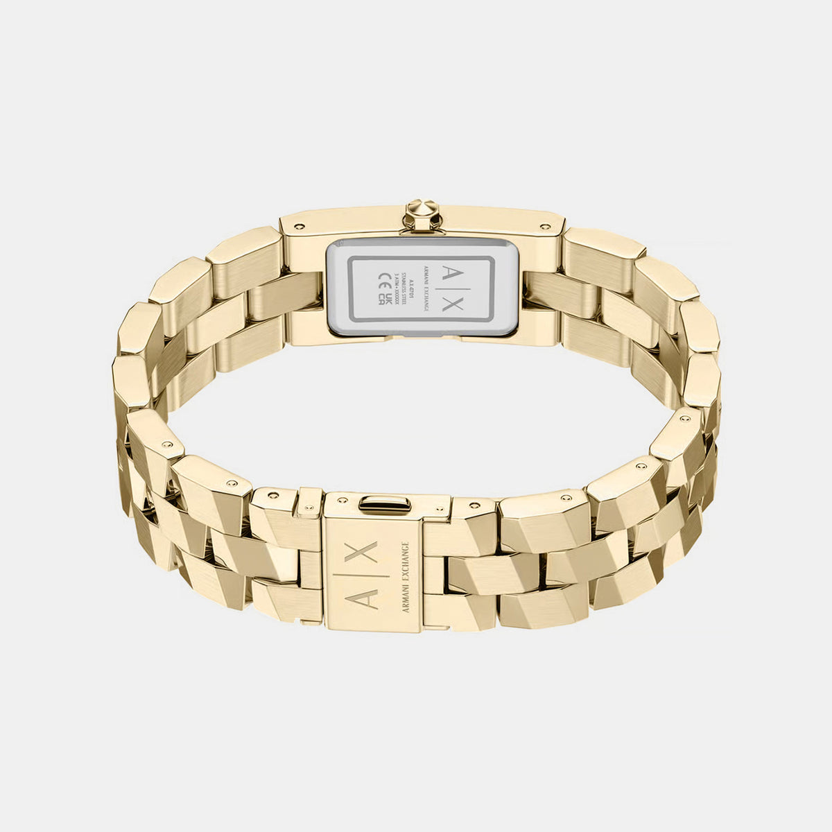 Women Quartz Gold Dial Analog Stainless Steel Watch AX4701