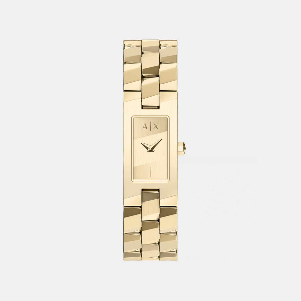 Women Quartz Gold Dial Analog Stainless Steel Watch AX4701