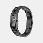 Women Quartz Black Dial Analog Stainless Steel Watch AX4702