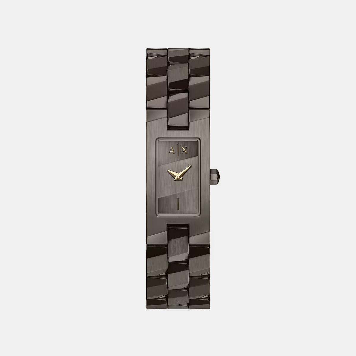 Women Quartz Brown Dial Analog Stainless Steel Watch AX4703