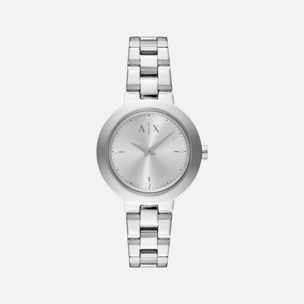 Na Women Quartz Silver Dial Analog Stainless Steel Watch AX5170