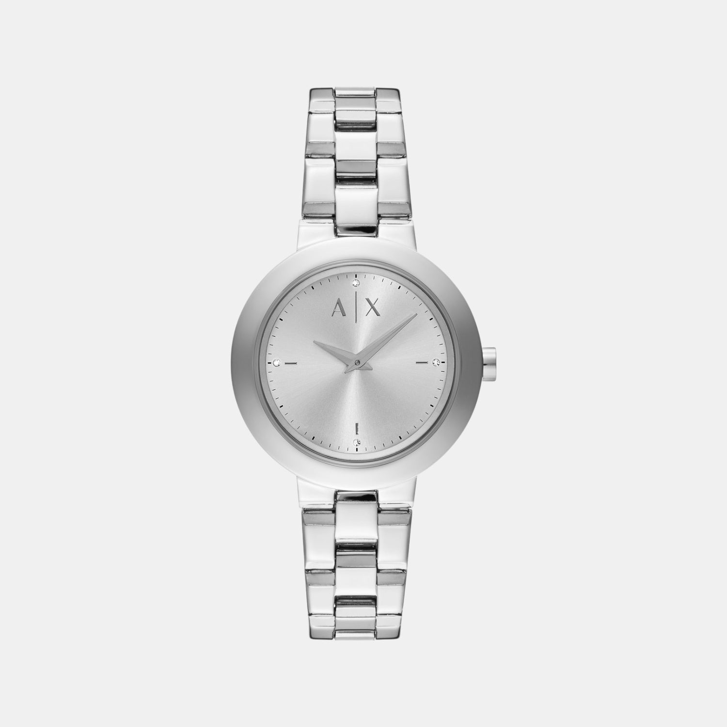 Na Women Quartz Silver Dial Analog Stainless Steel Watch AX5170