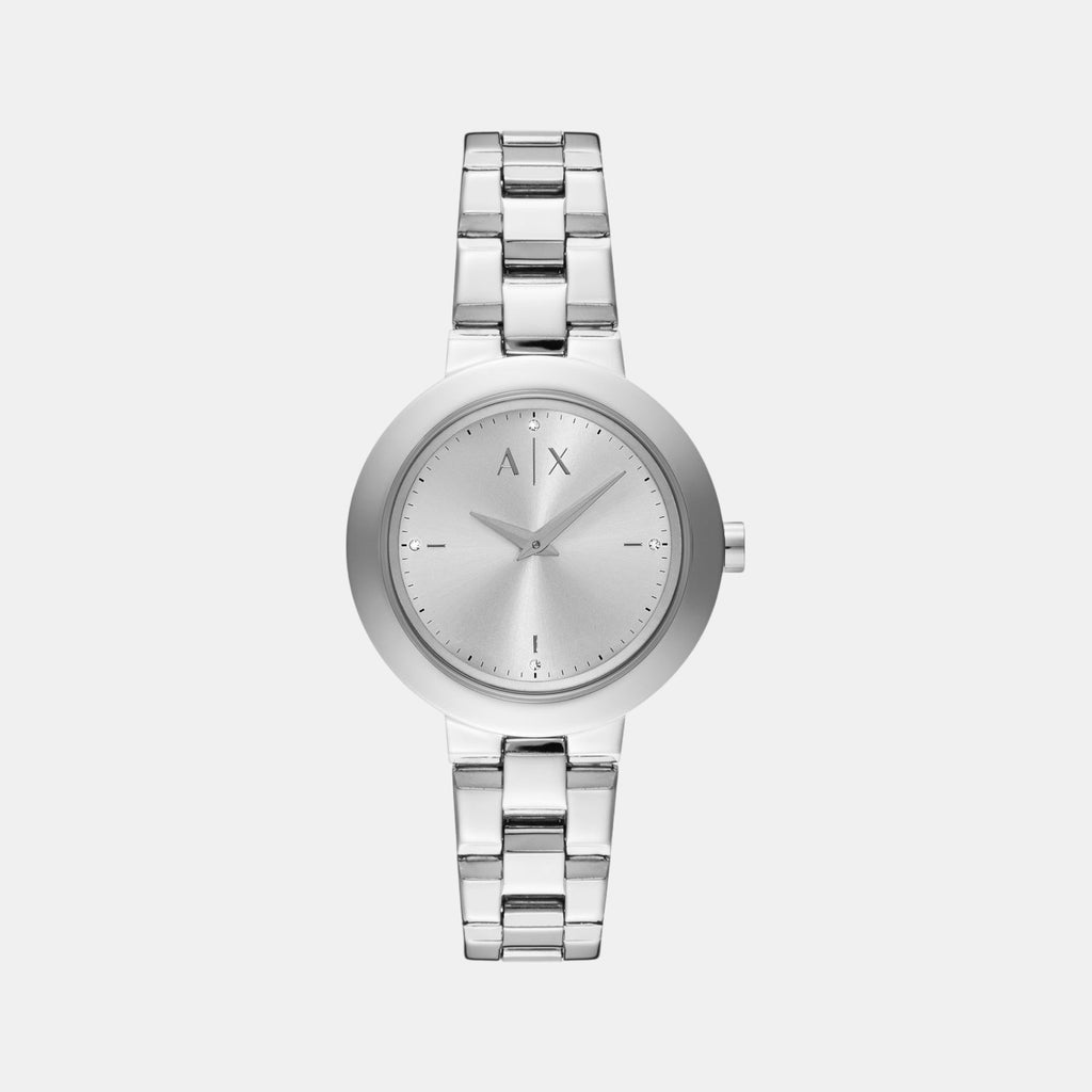 Na Women Quartz Silver Dial Analog Stainless Steel Watch AX5170