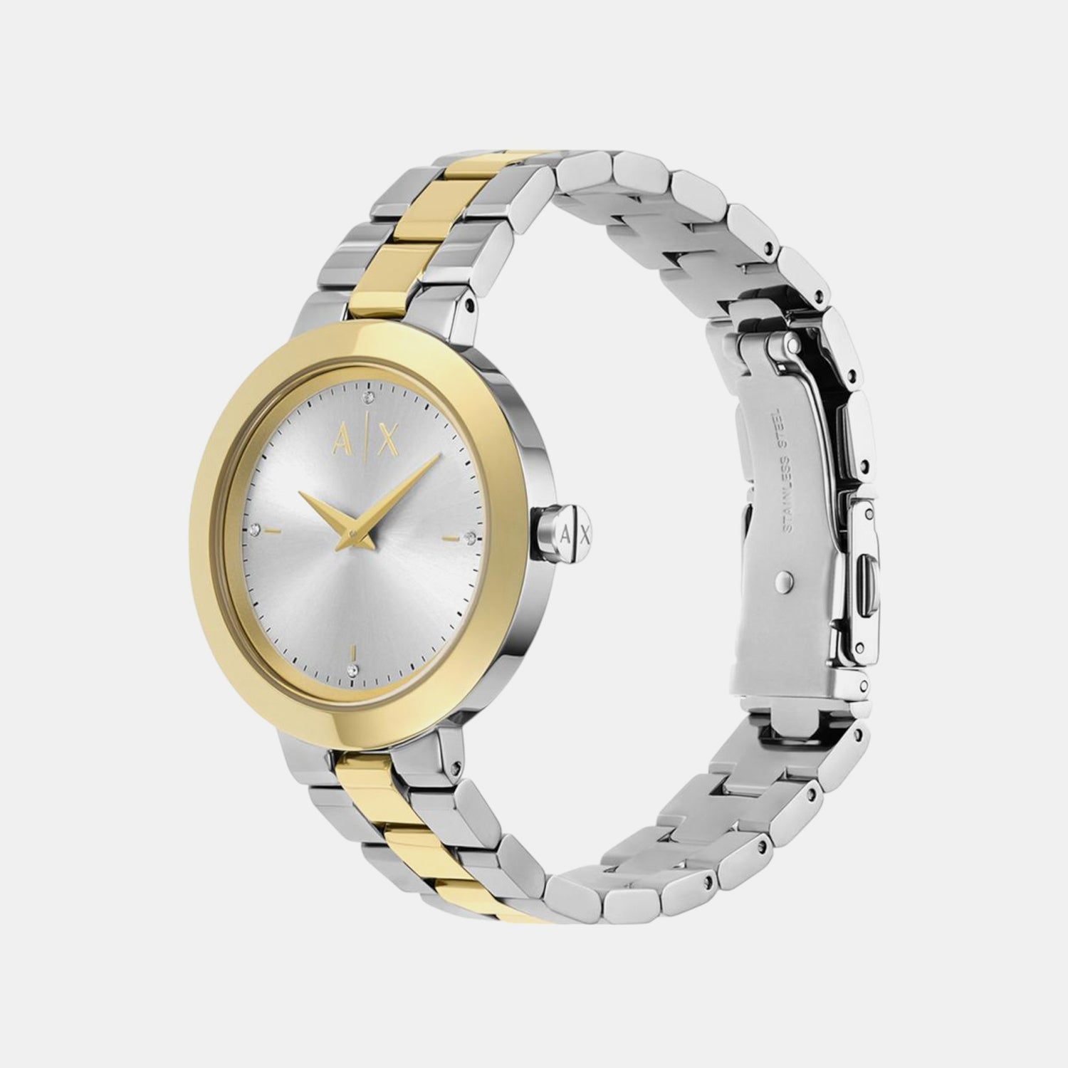 Na Women Quartz Silver Dial Analog Stainless Steel Watch AX5171