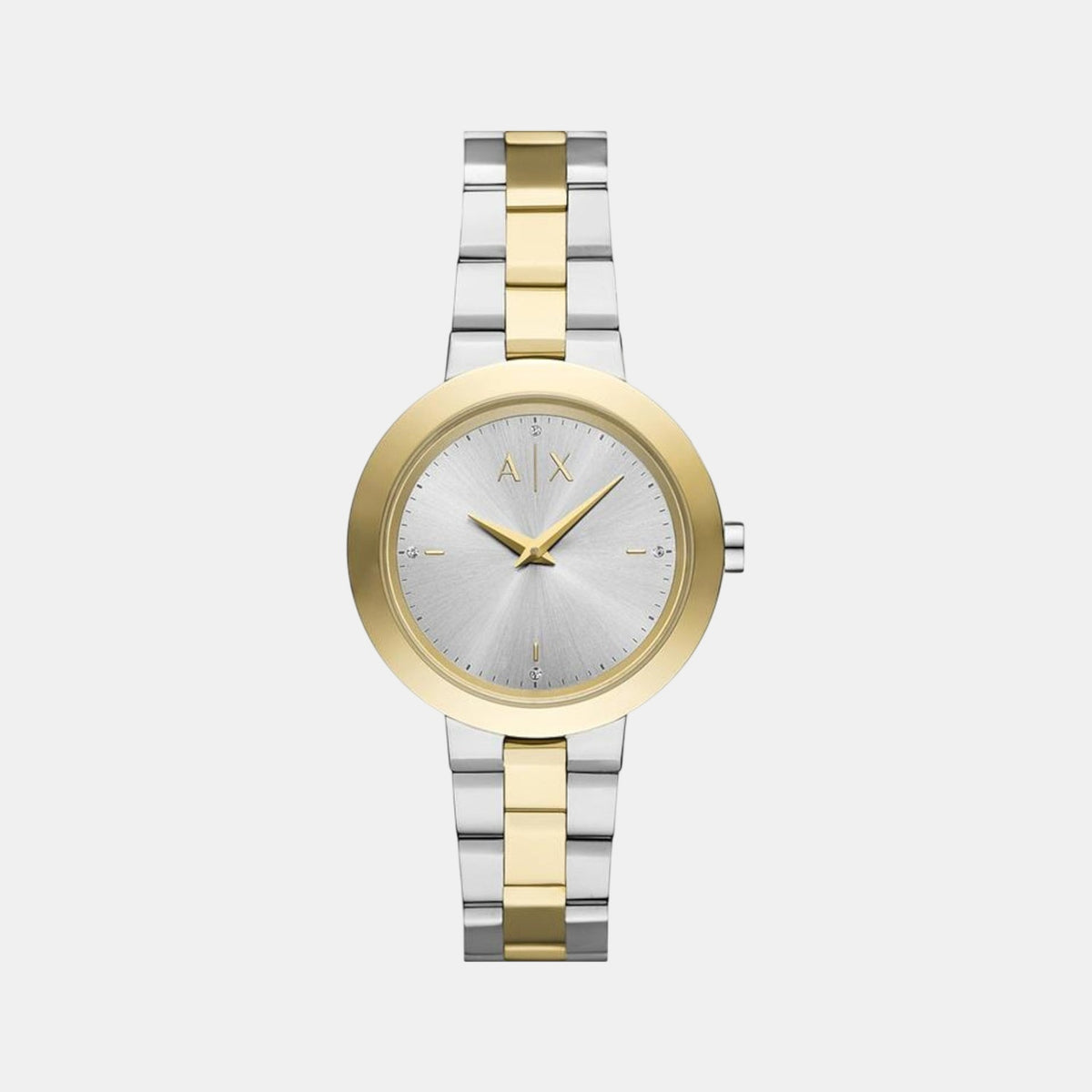 Women Quartz Silver Dial Analog Stainless Steel Watch AX5171