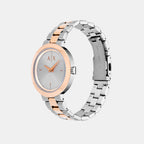 Armani Exchange Women Round Silver watch