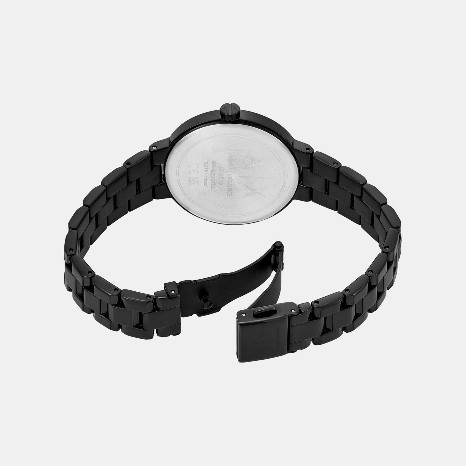 Na Women Quartz Black Dial Analog Stainless Steel Watch AX5173