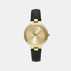 Armani Exchange Round Gold Analog watch