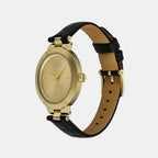 Armani Exchange Women Round Gold watch