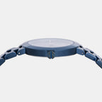 Women Quartz Blue Dial Analog Stainless Steel Watch AX5175