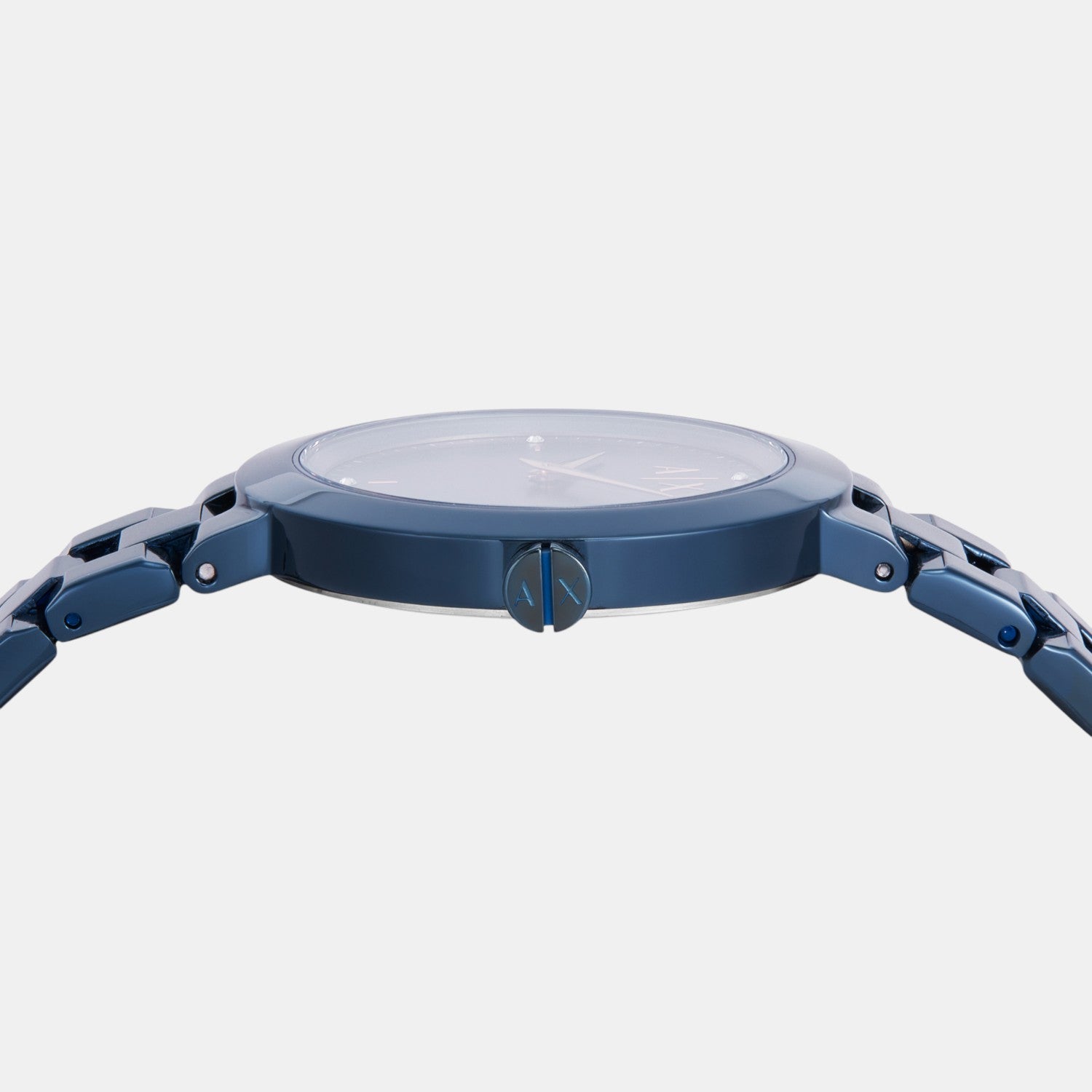 Women Quartz Blue Dial Analog Stainless Steel Watch AX5175