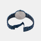 Women Quartz Blue Dial Analog Stainless Steel Watch AX5175