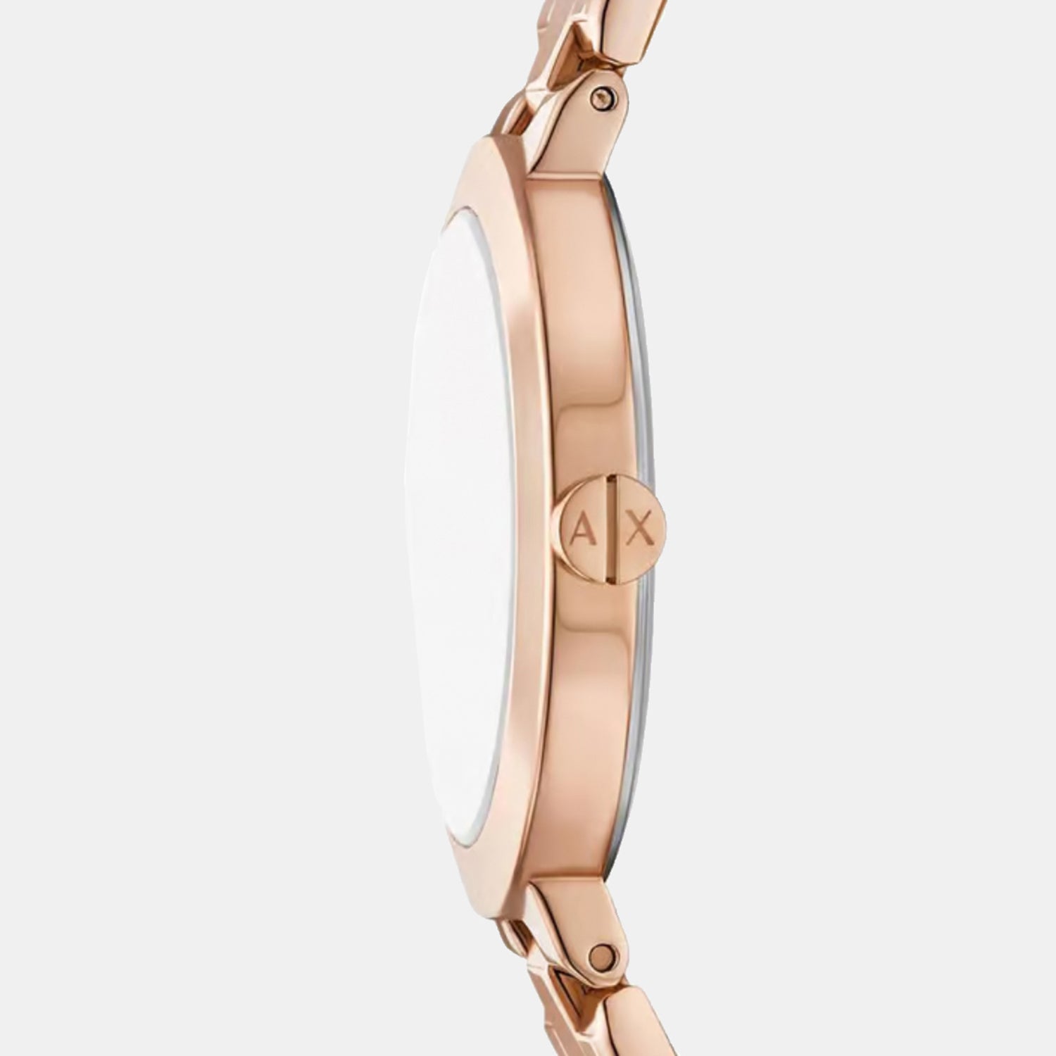 Women Quartz Rose Gold Dial Analog Stainless Steel Watch AX5177