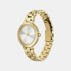 Women Quartz Silver Dial Analog Stainless Steel Watch AX5180