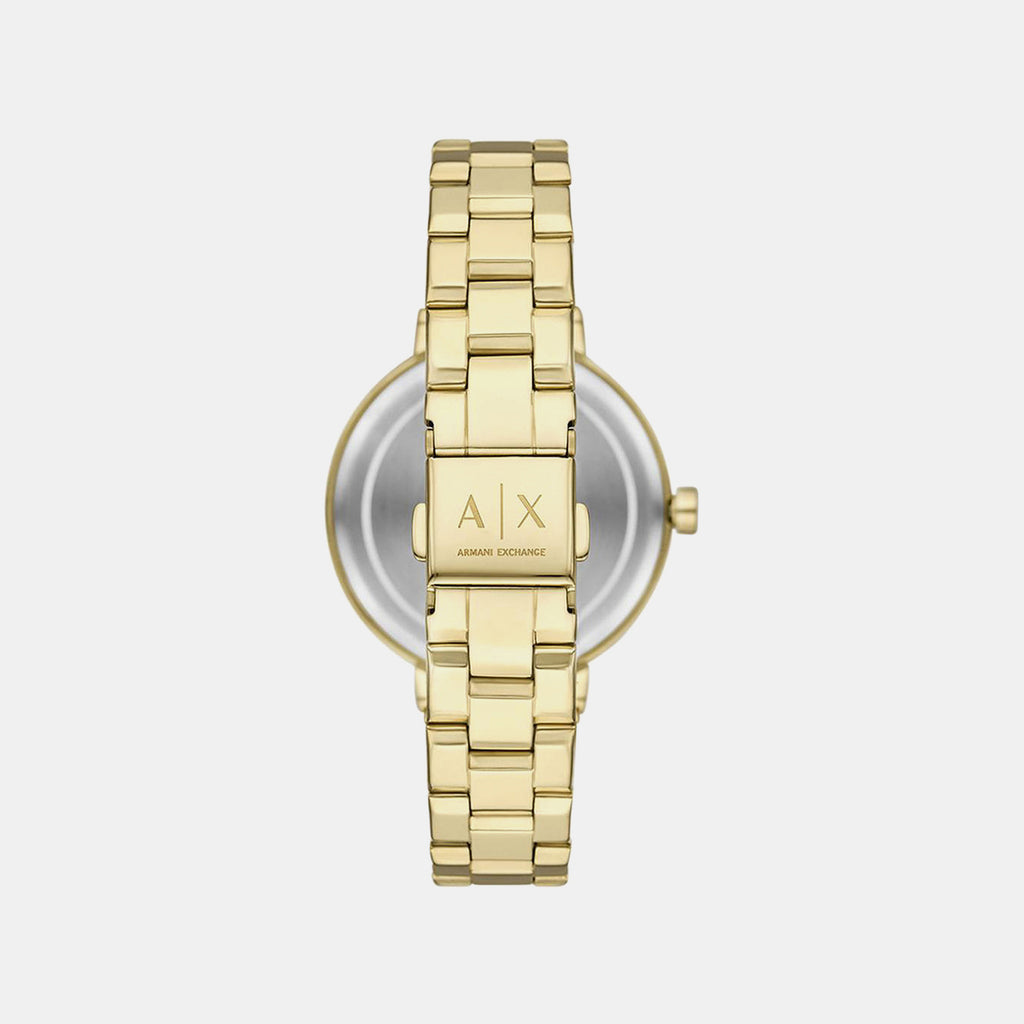 Women Quartz Silver Dial Analog Stainless Steel Watch AX5180