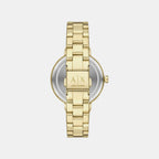 Women Quartz Silver Dial Analog Stainless Steel Watch AX5180