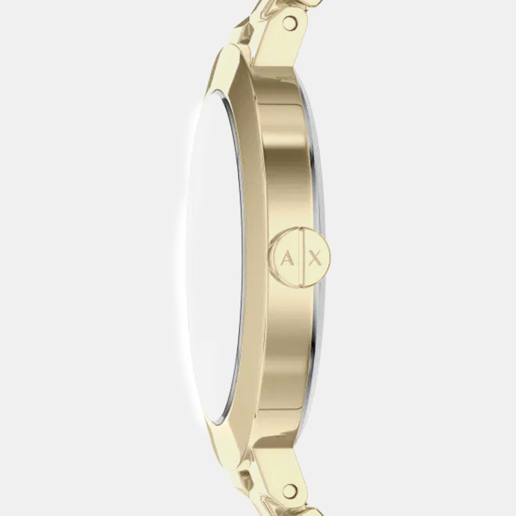 Women Quartz Pink Dial Analog Stainless Steel Watch AX5182
