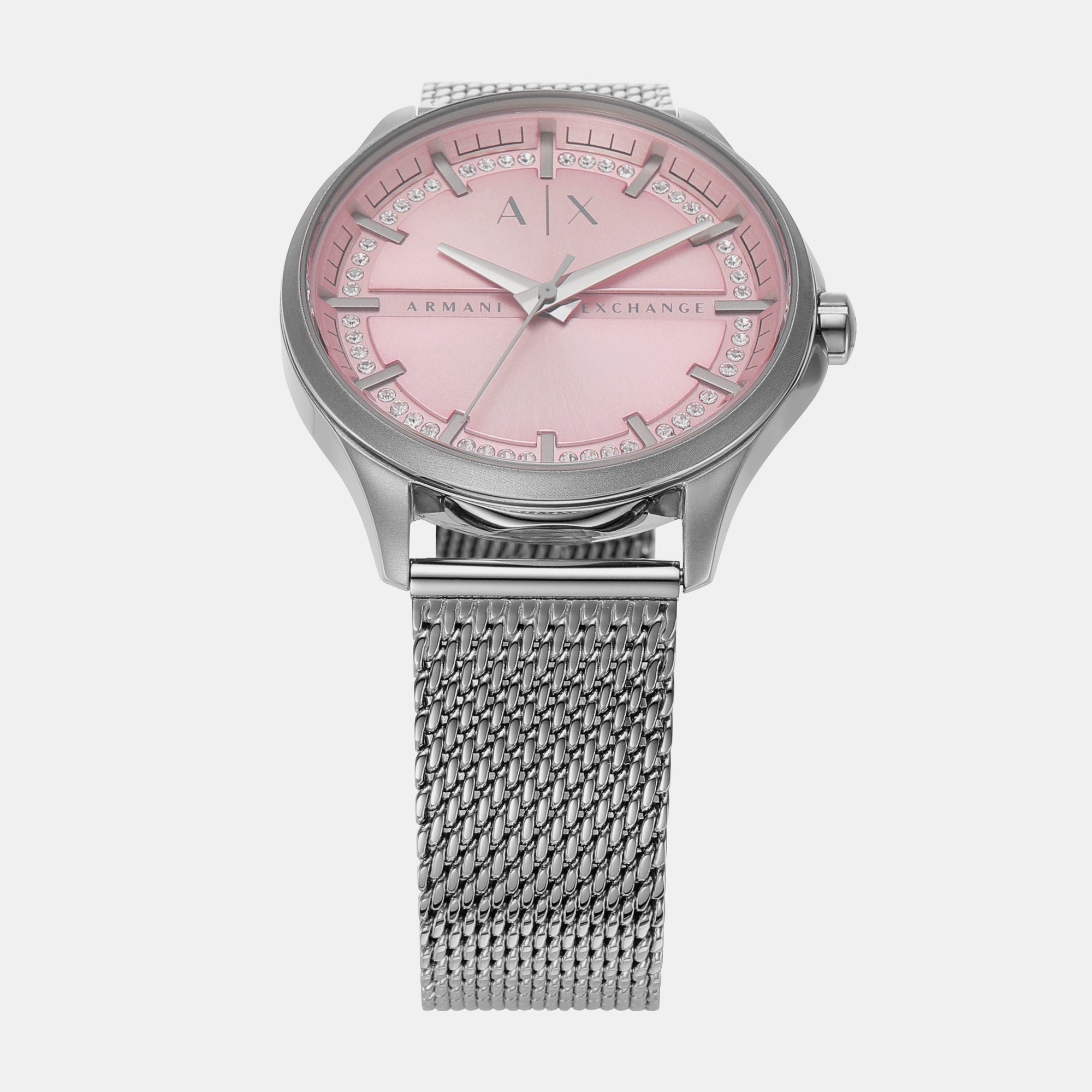 Female Three-Hand Stainless Steel Mesh Watch AX5273 – Just In Time