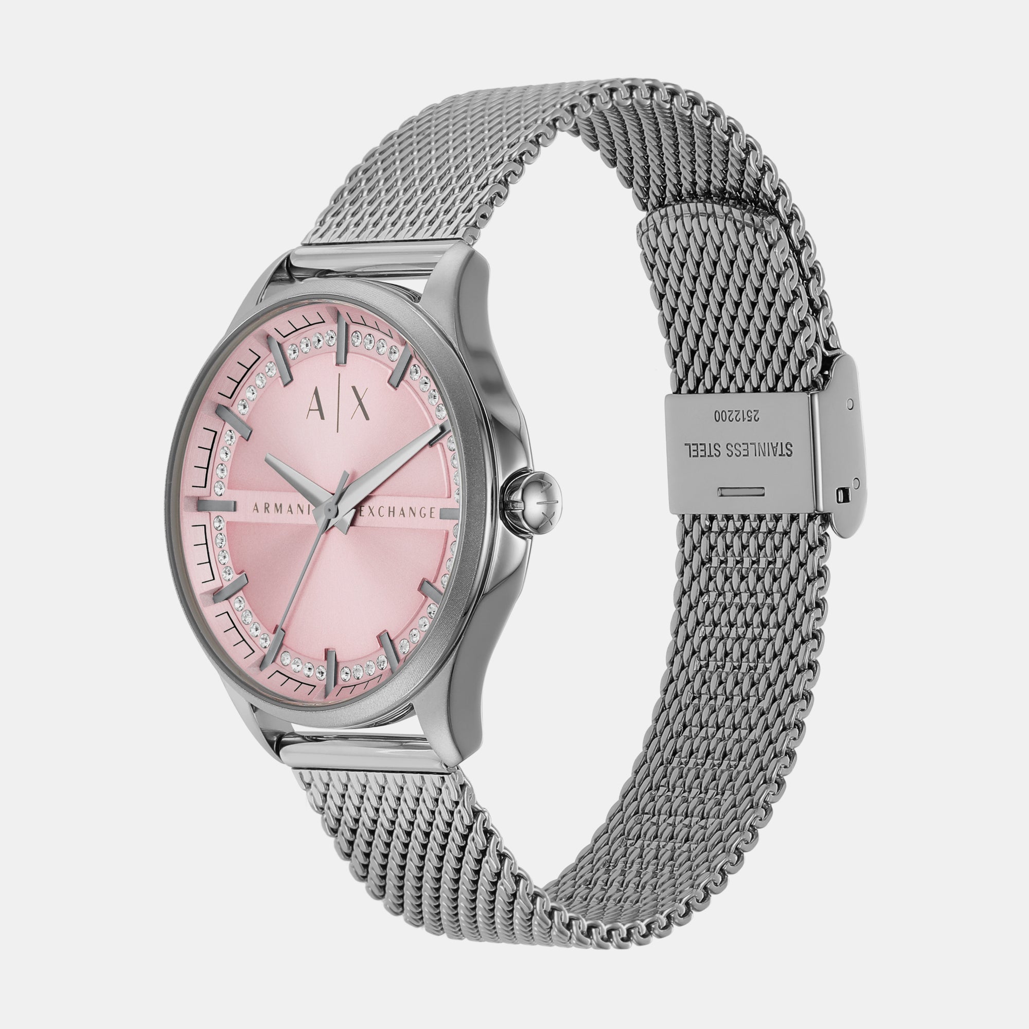 Female Three-Hand Stainless Steel Mesh Watch AX5273 – Just In Time