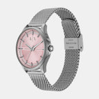 Armani Exchange Women Round Pink watch