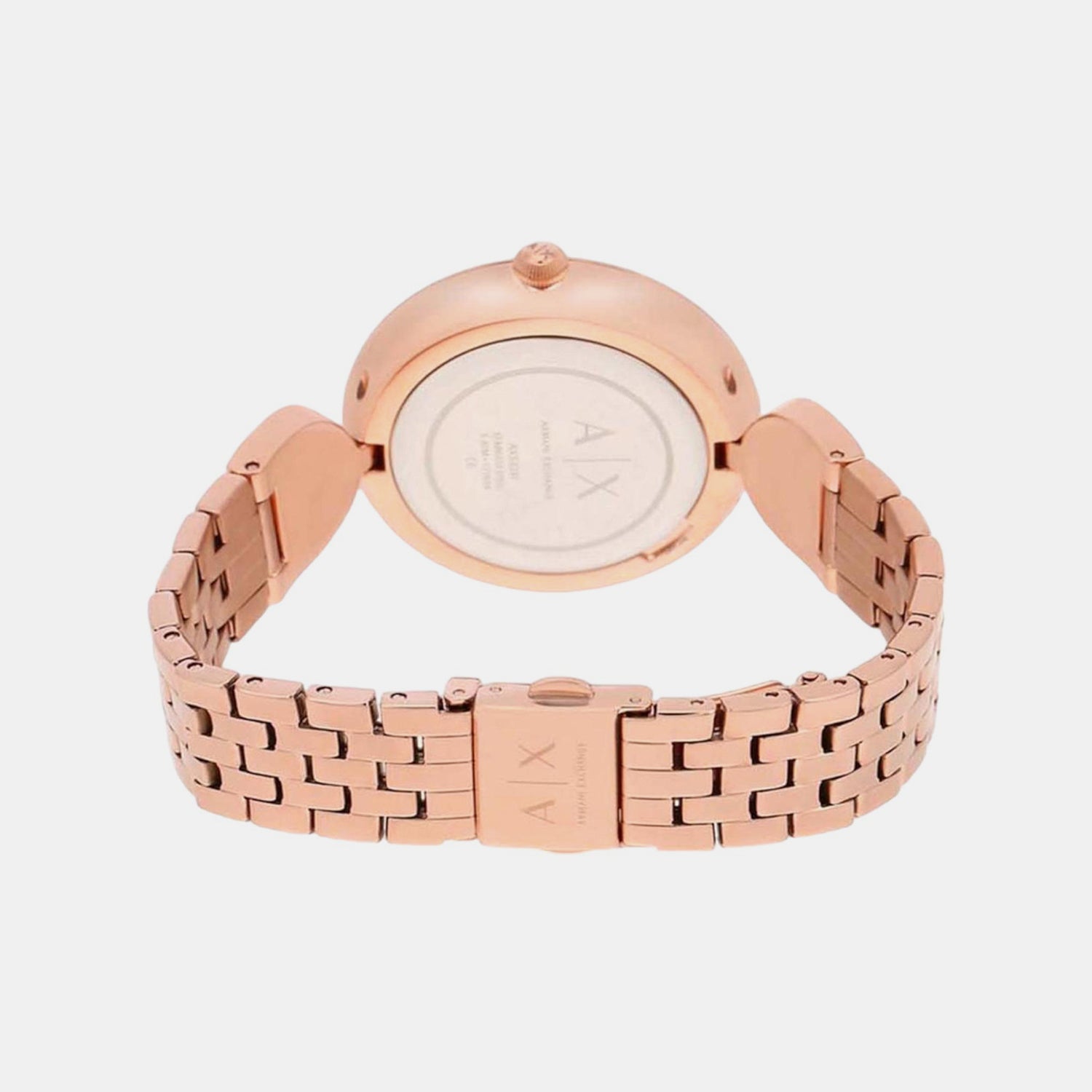 Brooke Women Quartz Pink Dial Analog Stainless Steel Watch AX5328