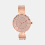 Brooke Women Quartz Pink Dial Analog Stainless Steel Watch AX5328