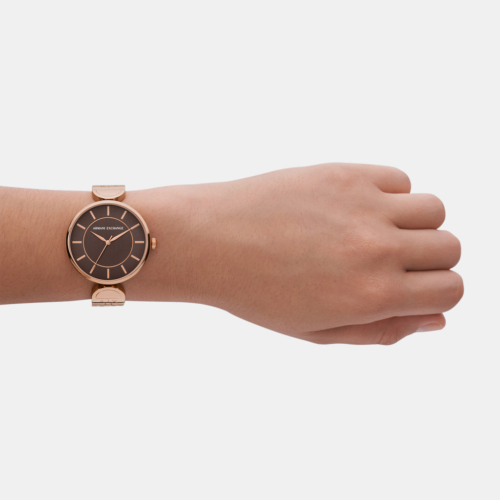 Armani Exchange Round Quartz Analog Women watch