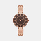 Armani Exchange Round Rose Gold Analog watch