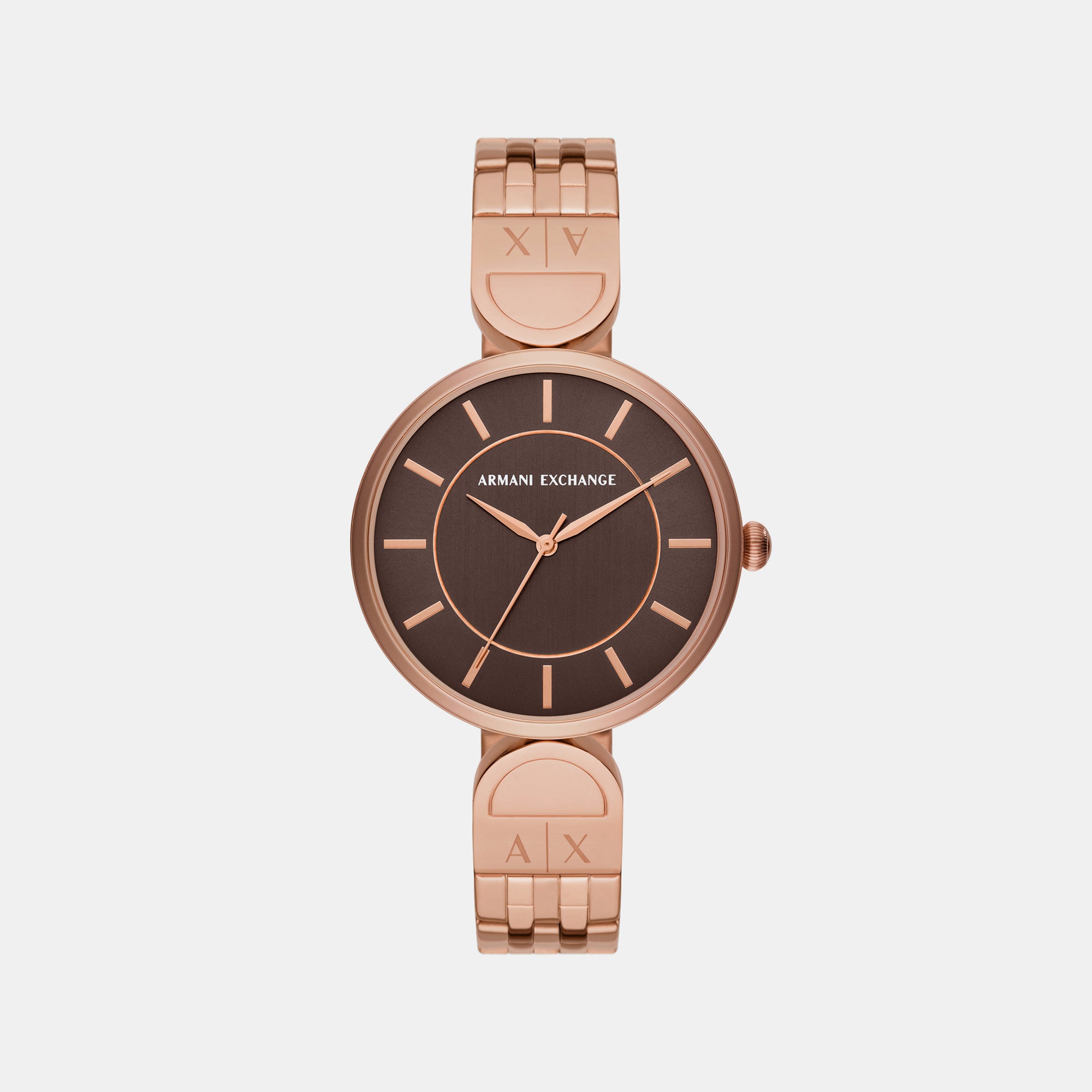 Armani Exchange Round Rose Gold Analog watch