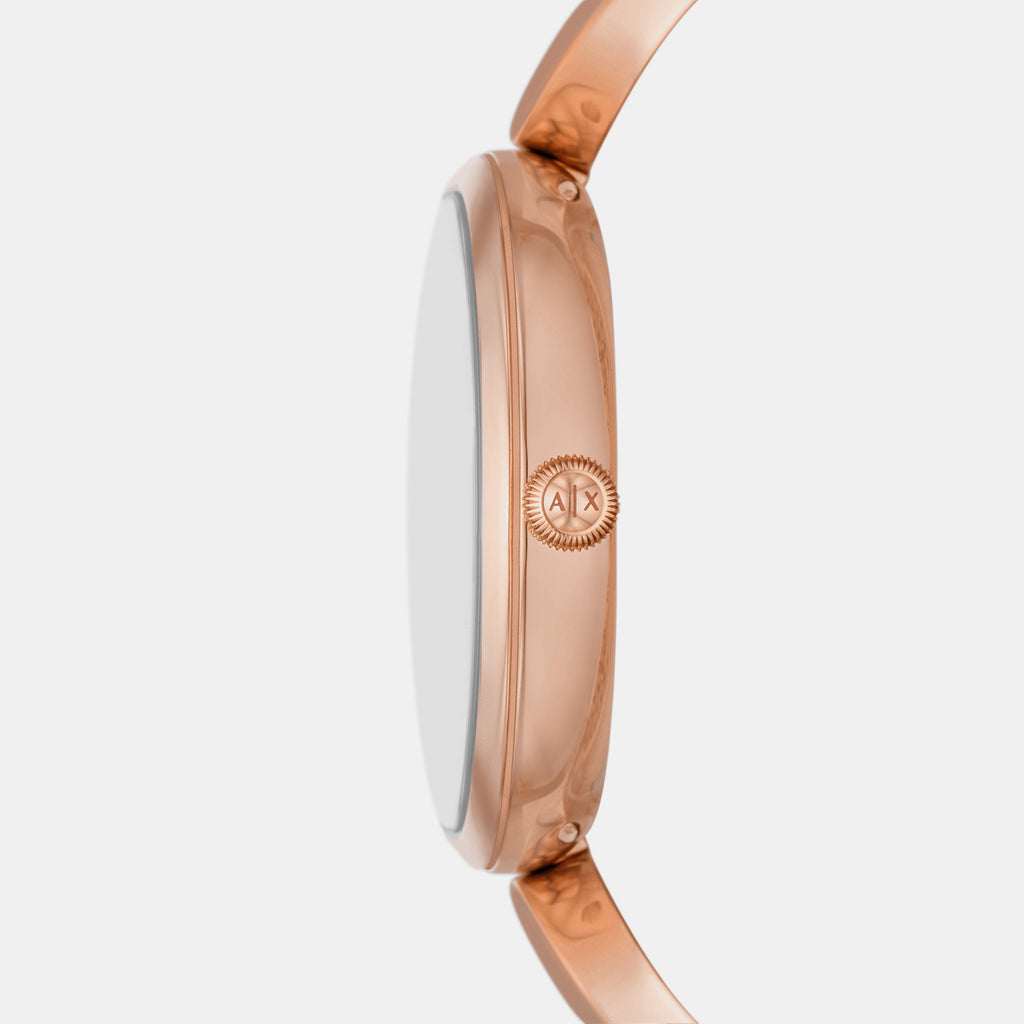 Brooke Women Quartz Rose Gold Dial Analog Stainless Steel Watch AX5384