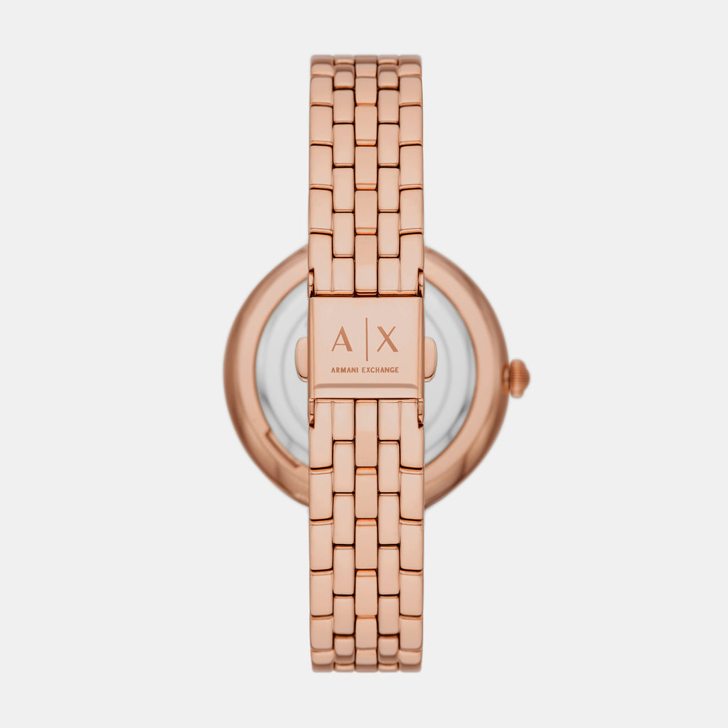 Armani Exchange 38 mm Rose Gold Quartz watch