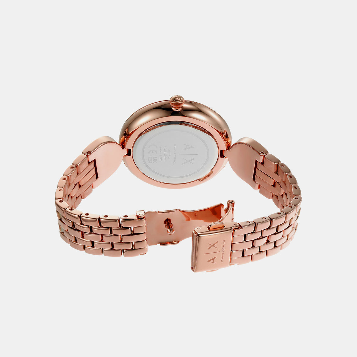 Armani Exchange Stainless Steel Rose Gold watch
