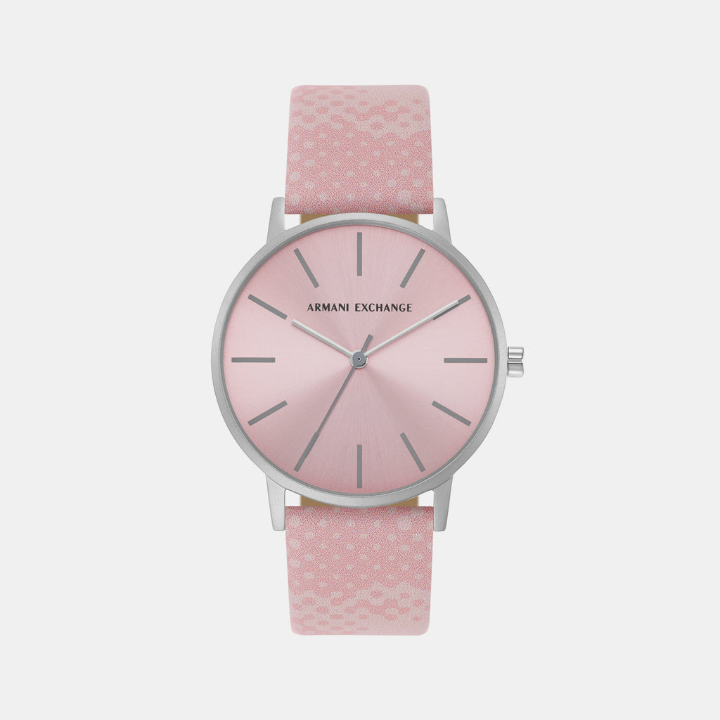 Armani Exchange Round Pink Analog watch