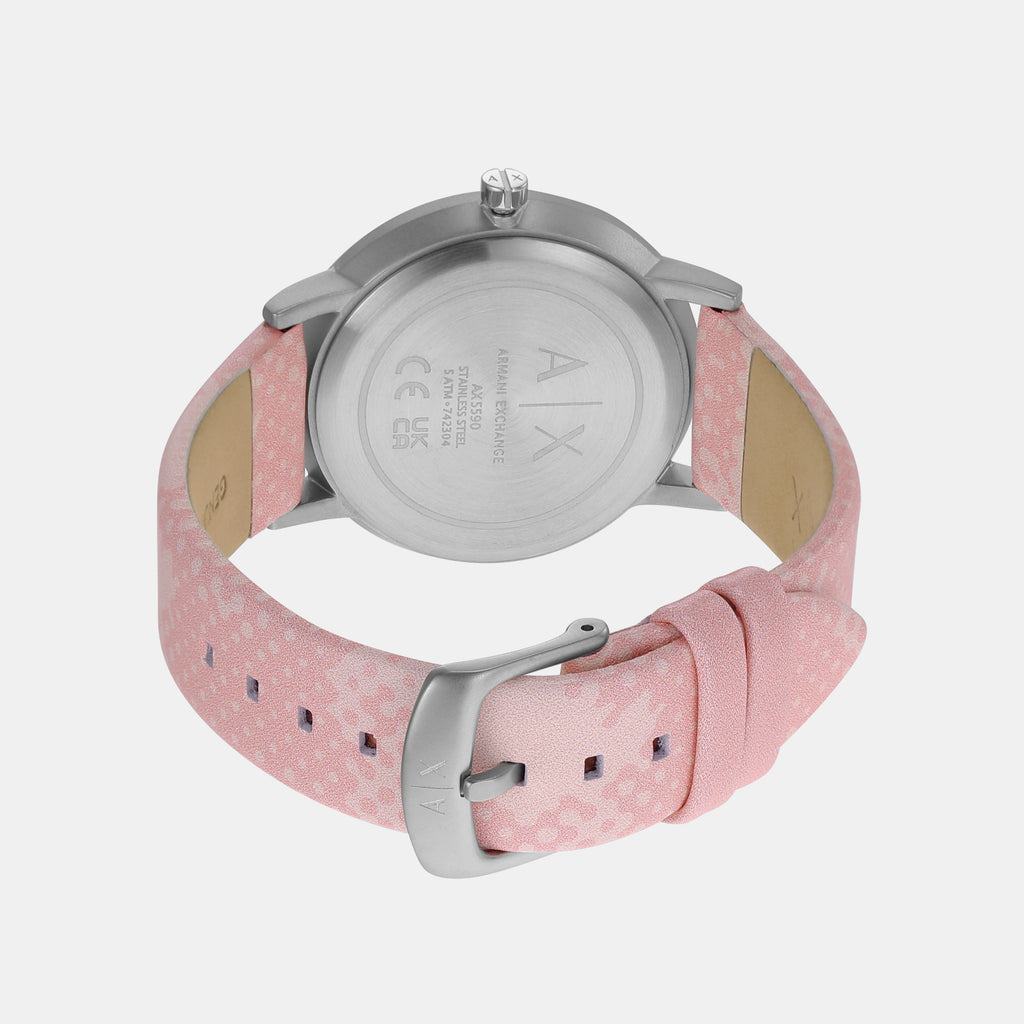 Armani Exchange Round Quartz Analog Women watch