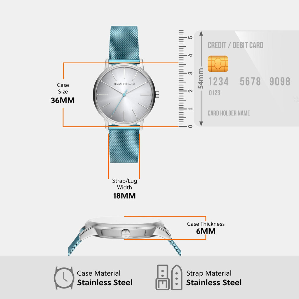 Lola Women Quartz Grey Dial Analog Stainless Steel Watch AX5599