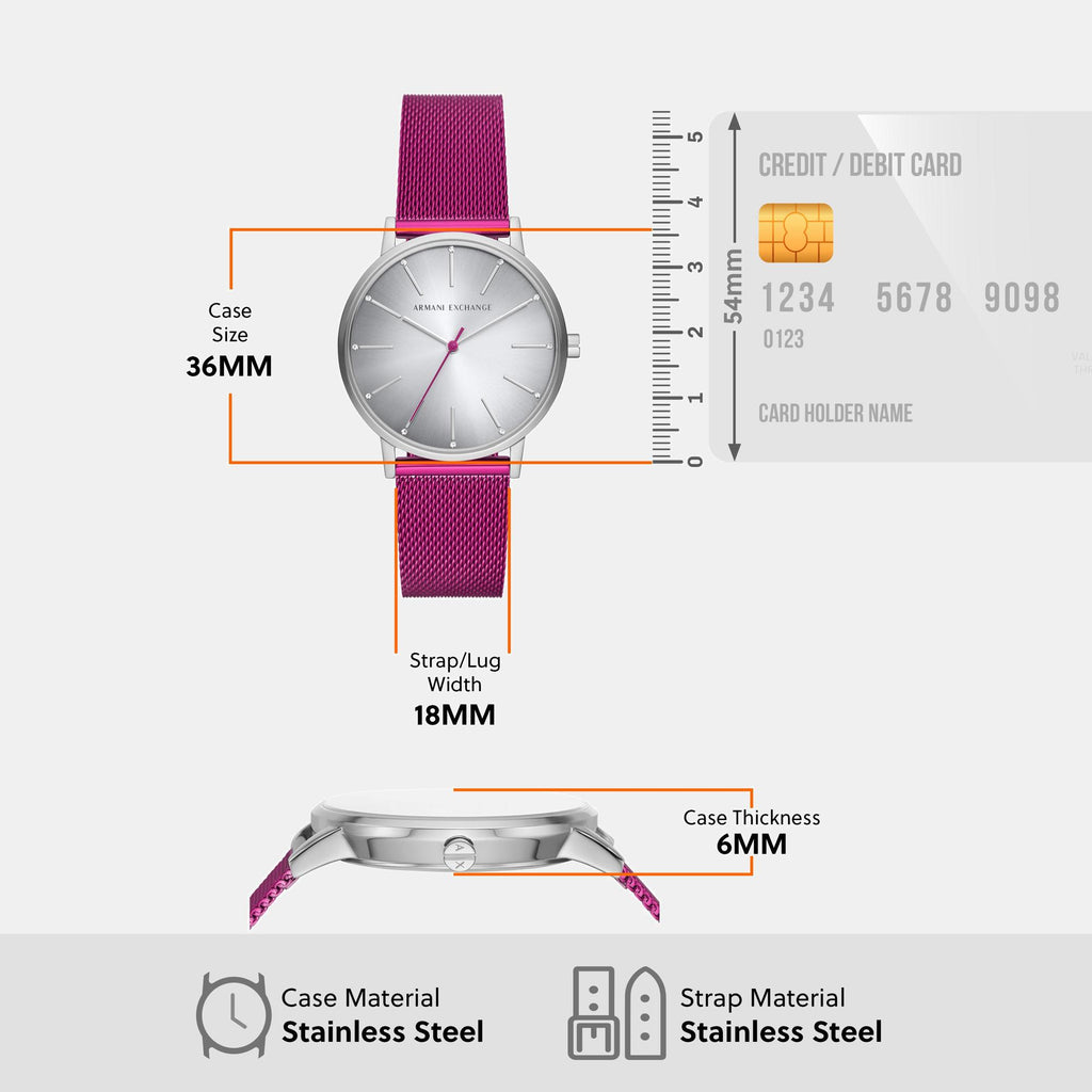 Lola Women Quartz Grey Dial Analog Stainless Steel Watch AX5616